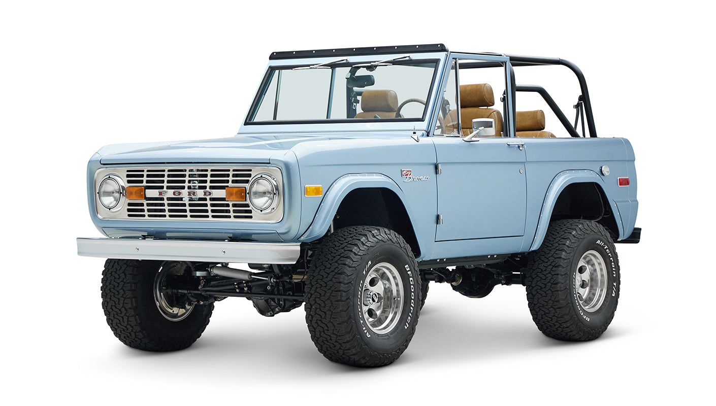 Classic Ford Bronco engine bay