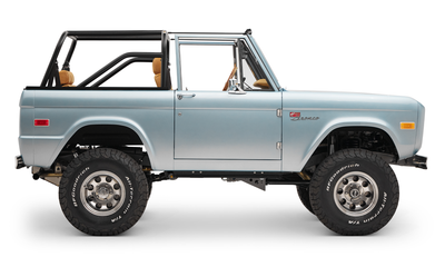 Classic Ford Bronco Ford Bronco 1976 Brittany Blue Coyote Series Passenger Side series