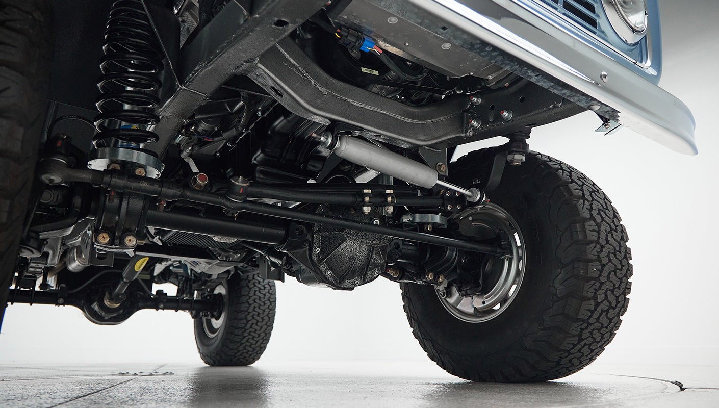 Classic Ford Bronco engine bay