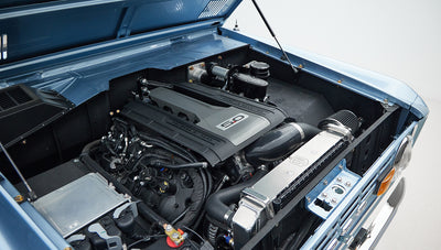 Classic Ford Bronco engine bay