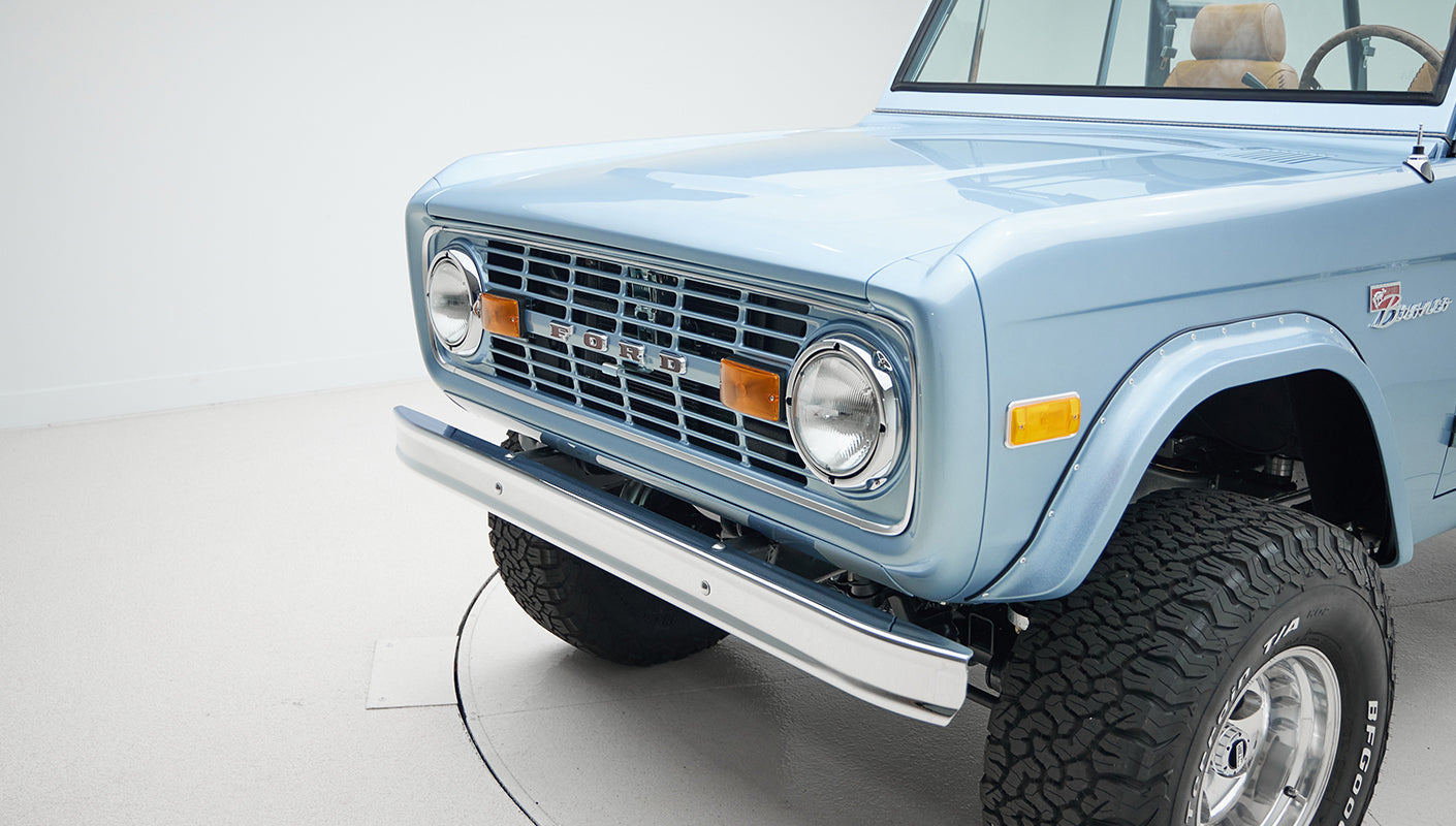 Classic Ford Bronco engine bay