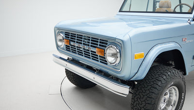 Classic Ford Bronco engine bay