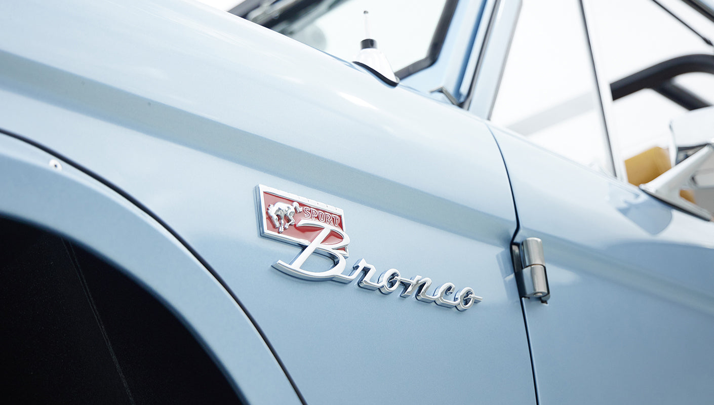 Classic Ford Bronco engine bay