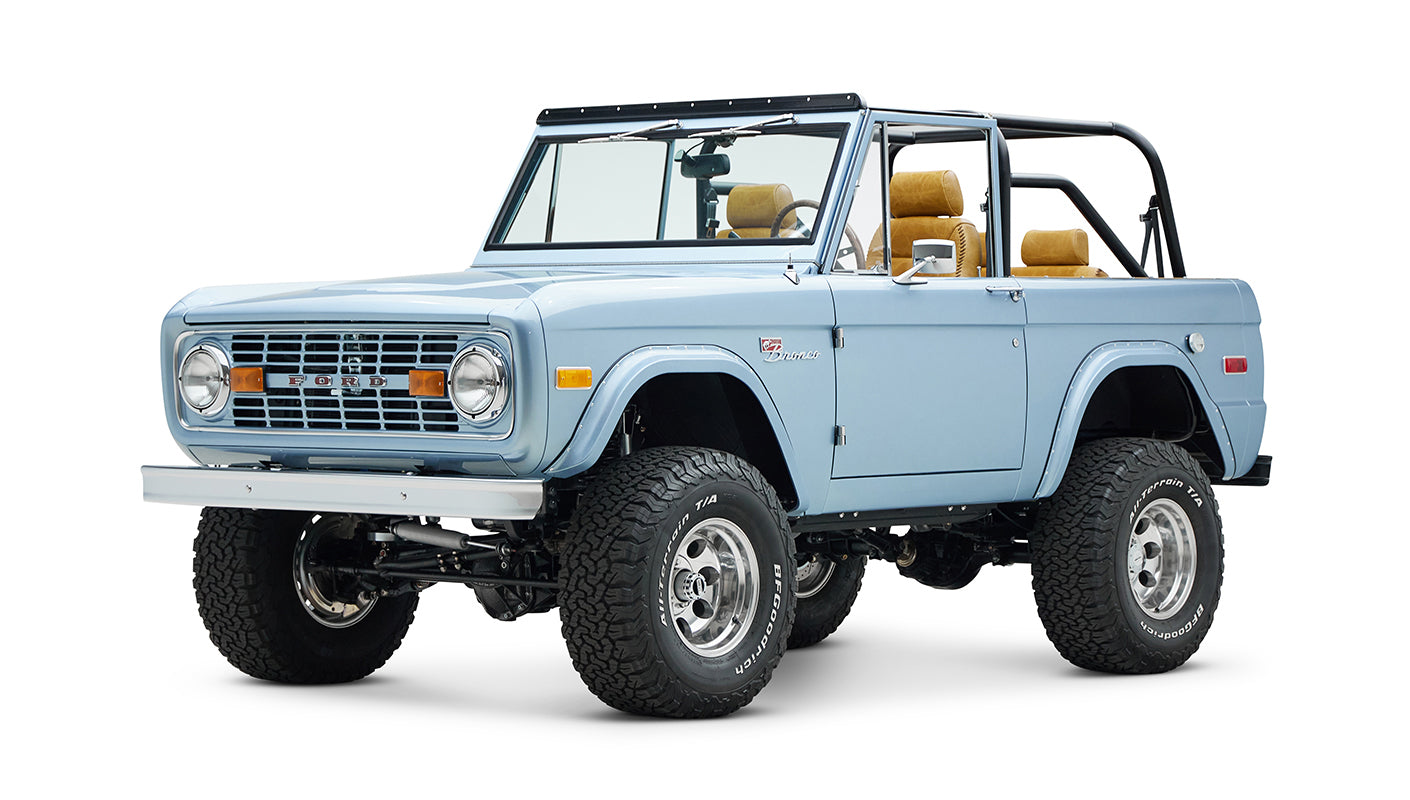 Classic Ford Bronco engine bay