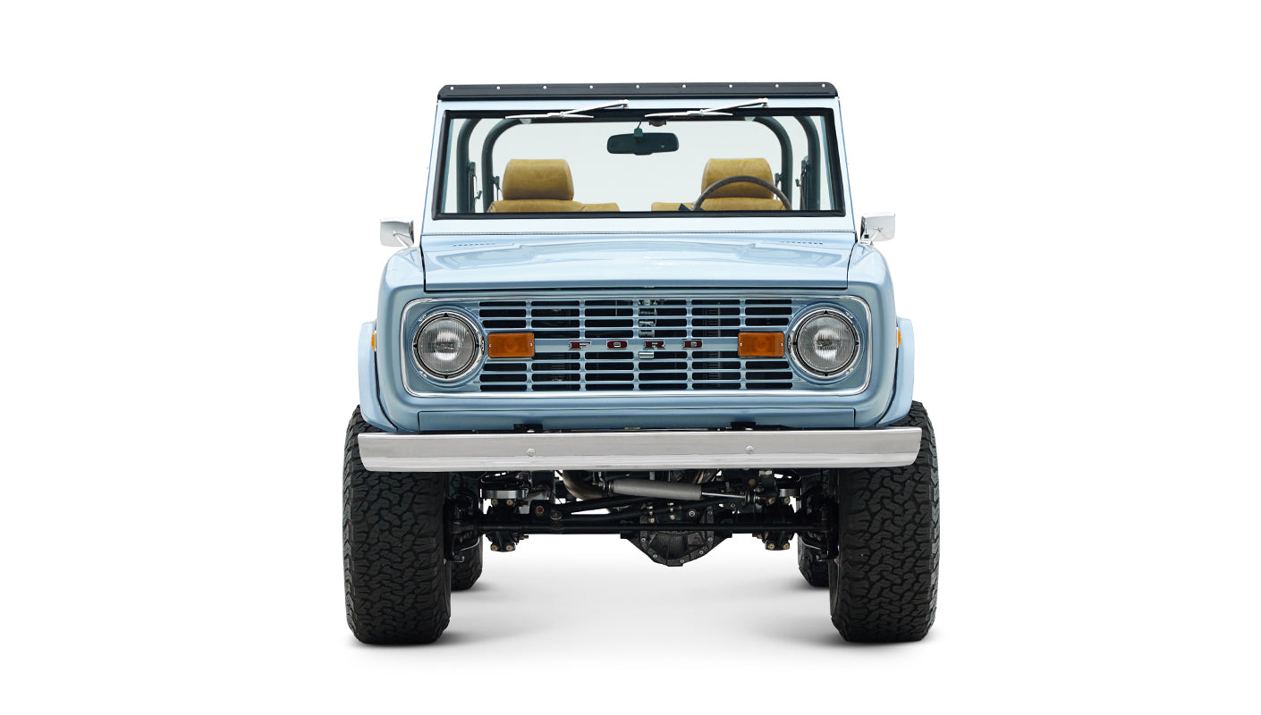 Classic Ford Bronco engine bay