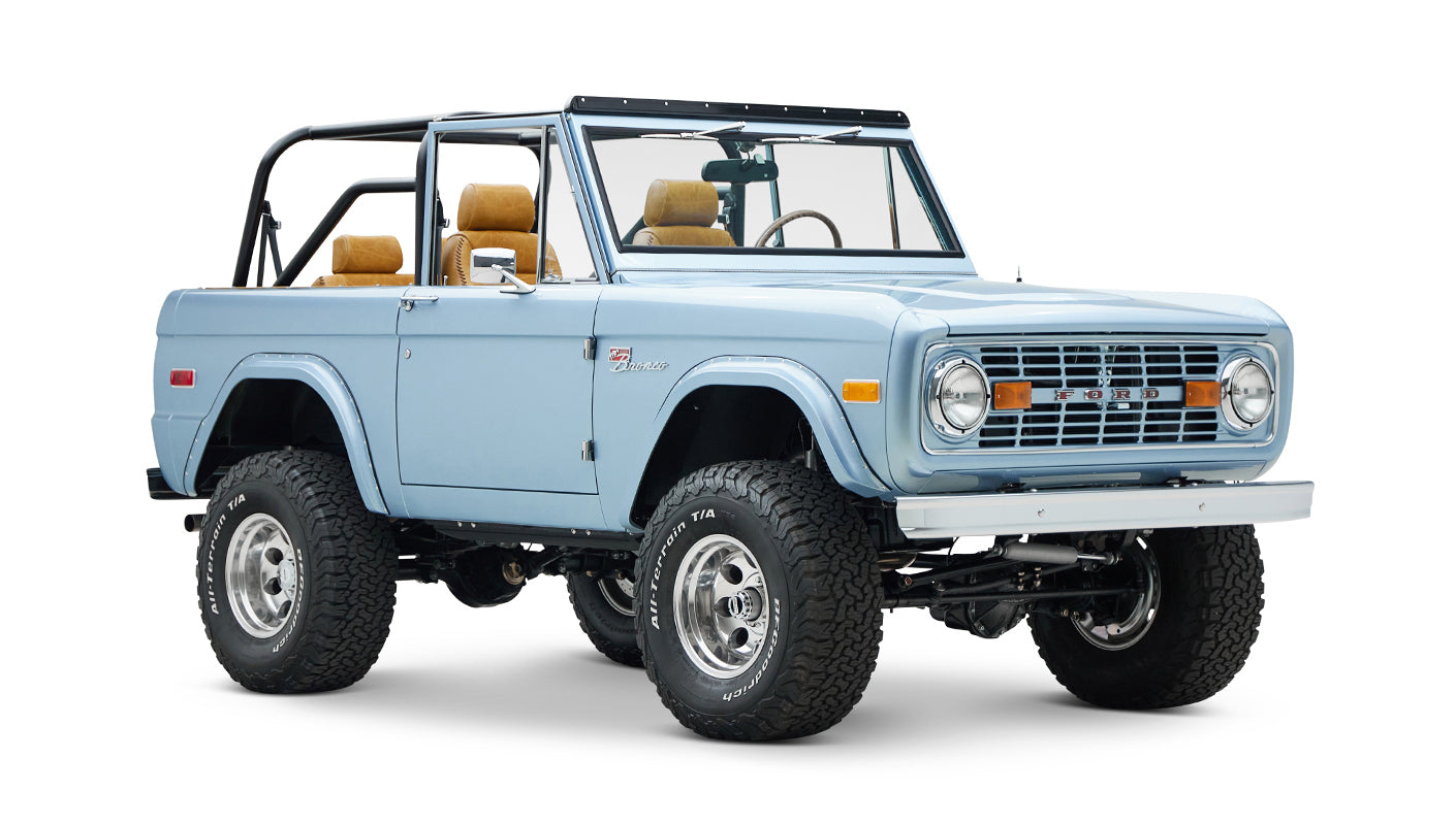 Classic Ford Bronco engine bay
