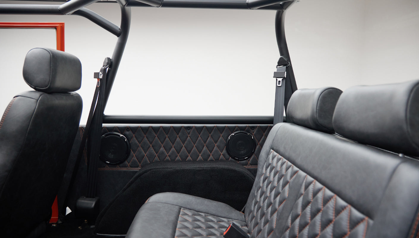 Black CFB diamond stitch interior