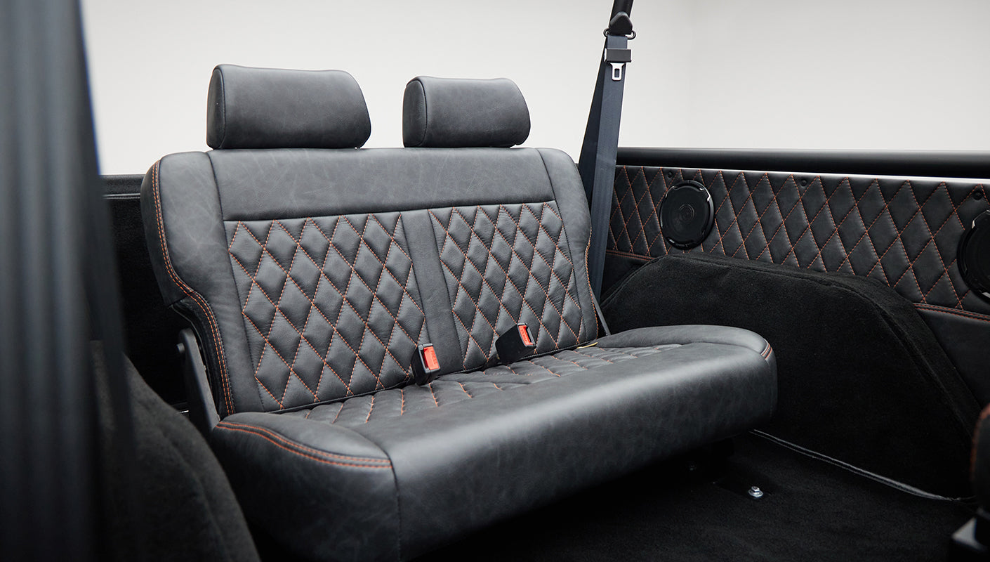 Black CFB diamond stitch interior