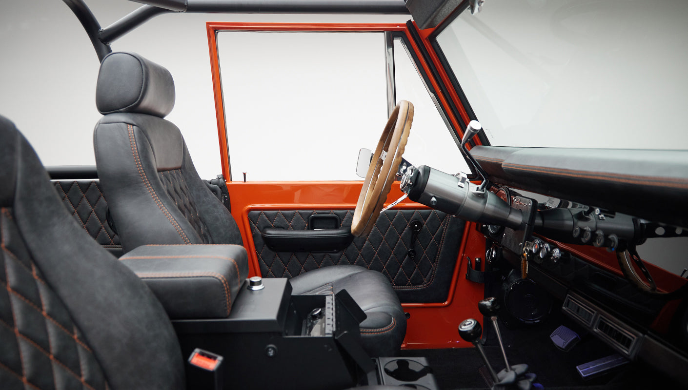 Black CFB diamond stitch interior