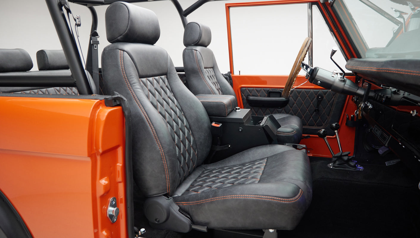 Black CFB diamond stitch interior