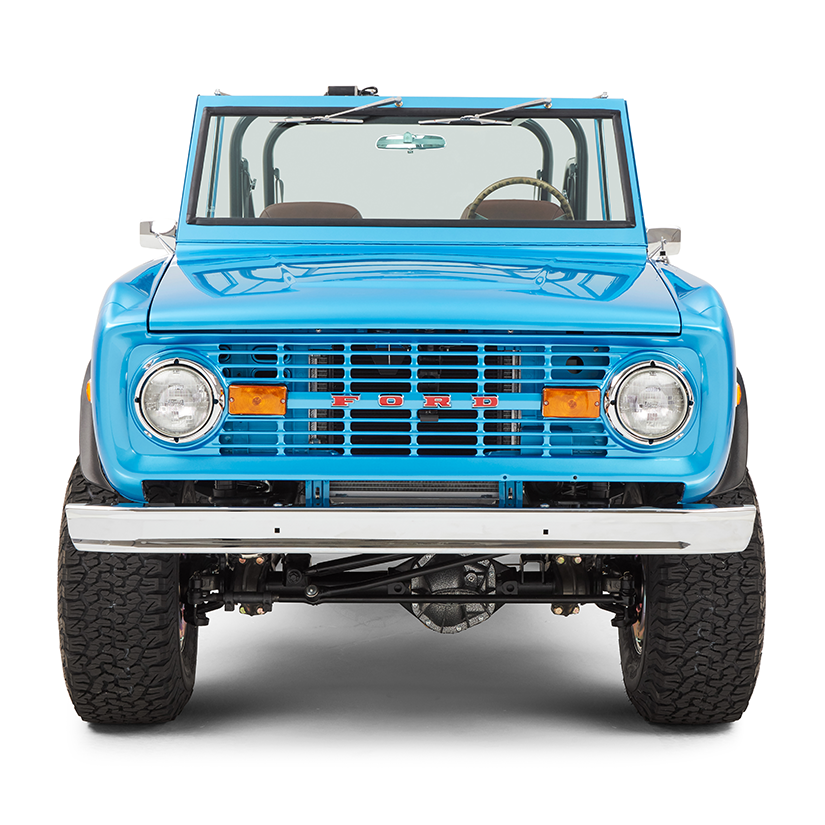 Classic Ford Bronco front view