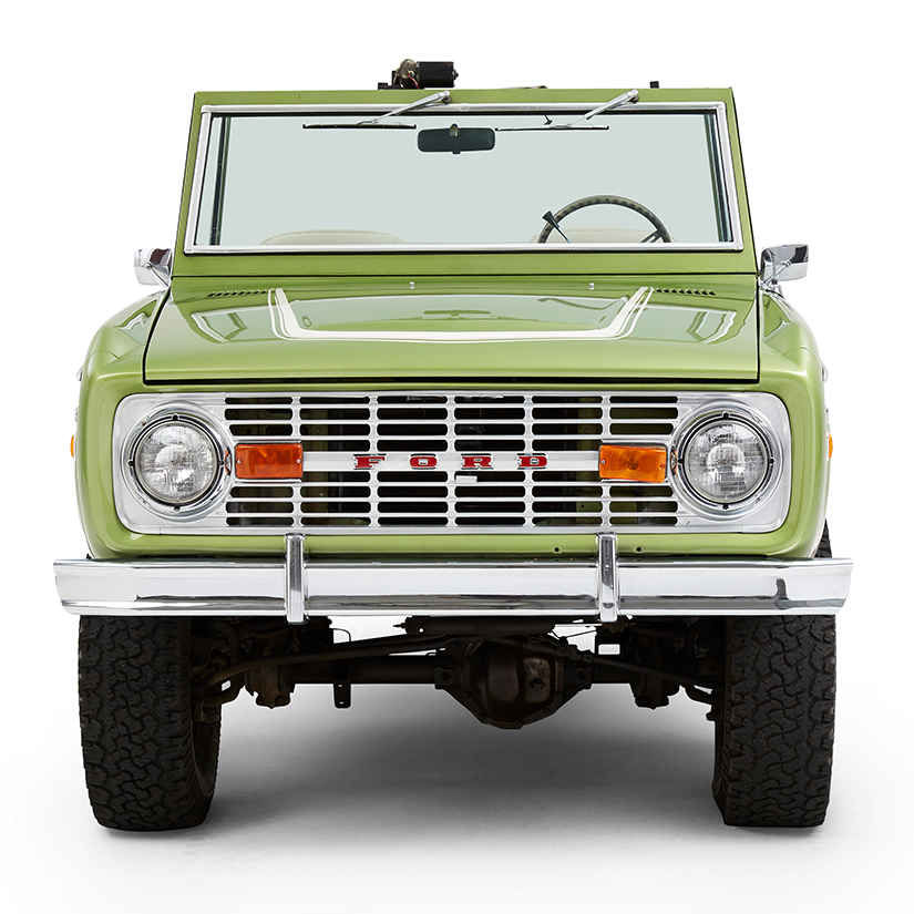Classic Ford Bronco front view