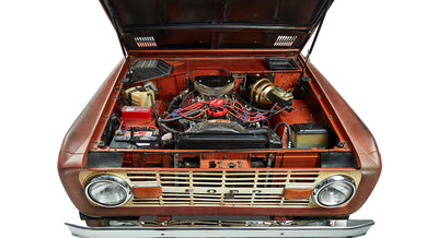 Classic Ford Bronco engine bay