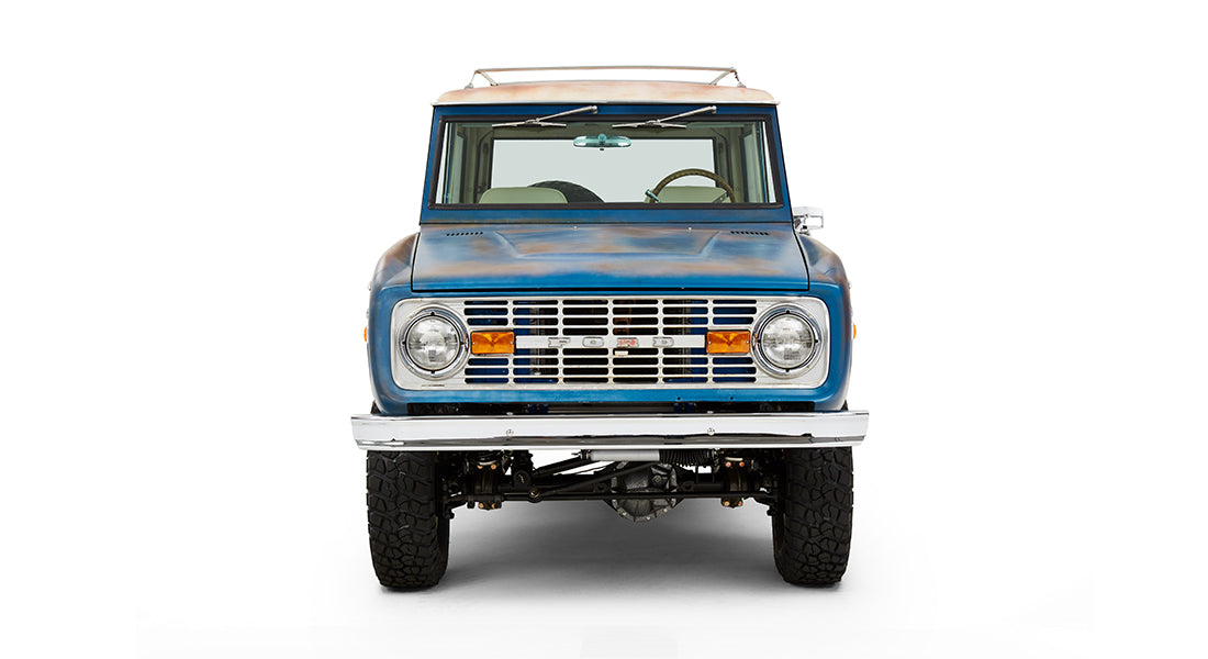 Classic Ford Bronco front view