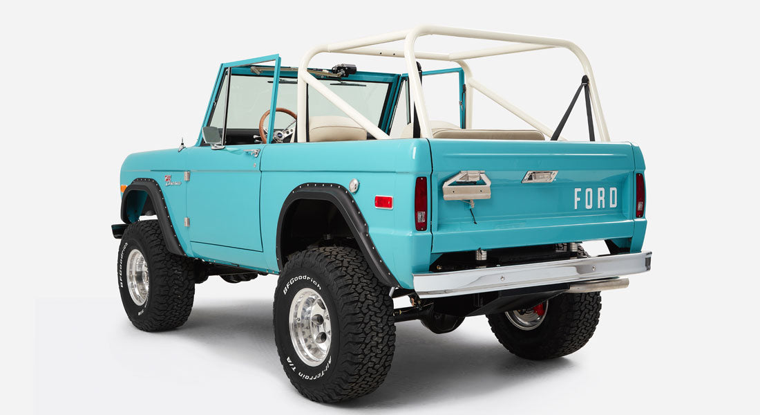 Turquoise Ford Bronco