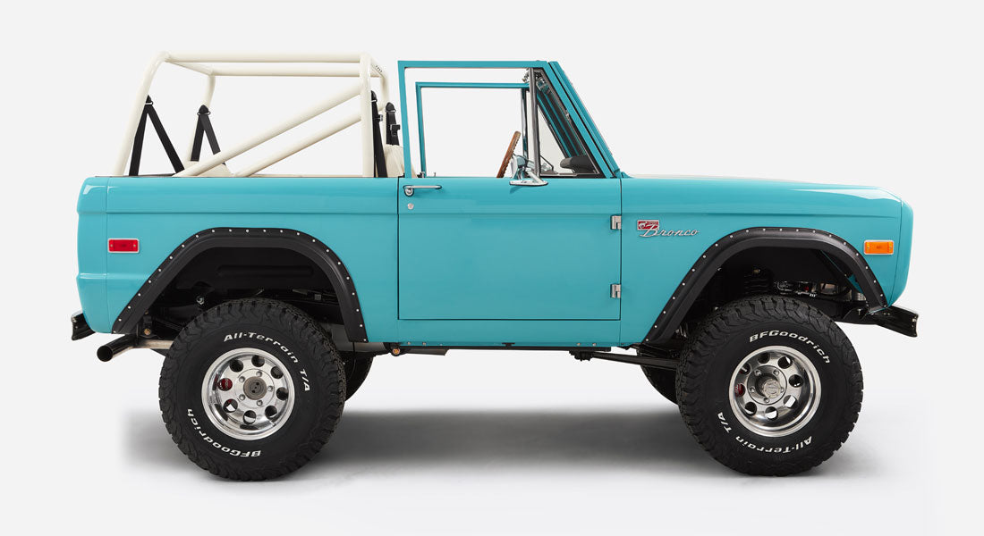 Turquoise Ford Bronco