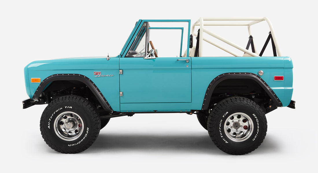 Turquoise Ford Bronco