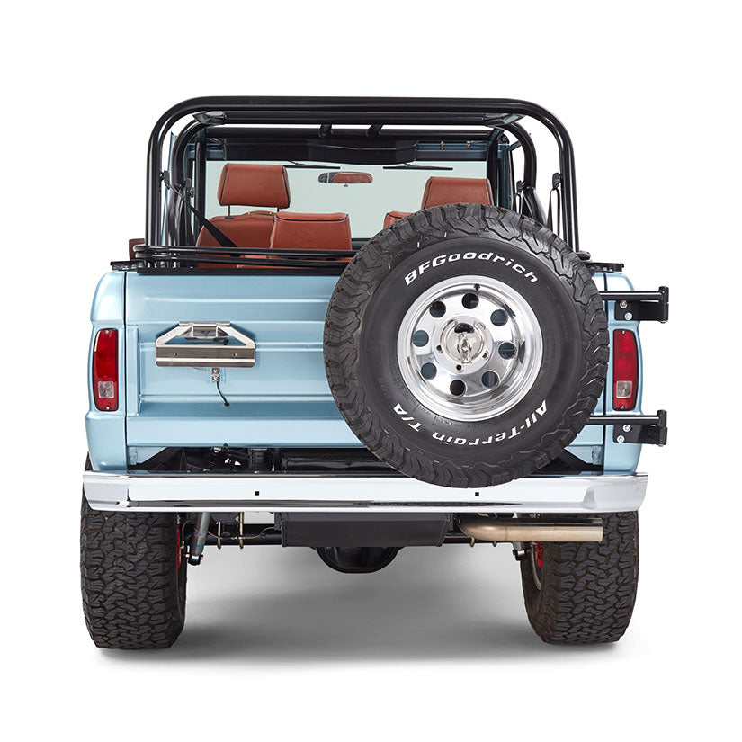 Classic Ford Bronco during a beach story