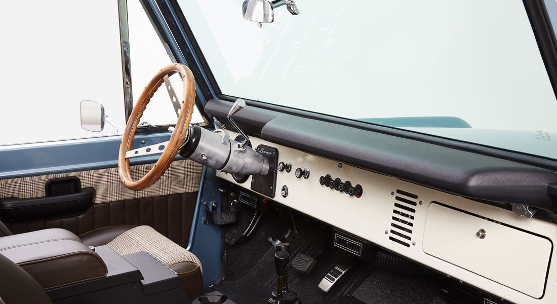 bronco wood steering wheel
