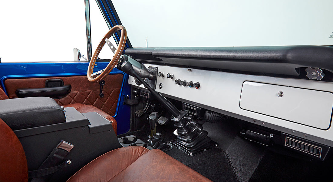 Classic Ford Bronco dashboard