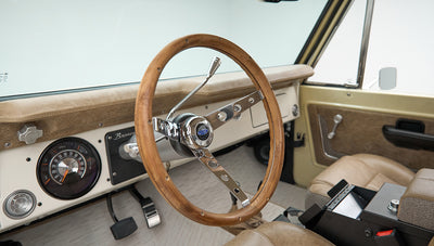 Ford Bronco wood steering wheel