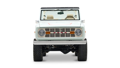 Front View Diamond Blue Ranger Stripe Custom Bronco