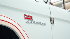 Bronco Badge on Diamond Blue Ranger Stripe Custom Bronco