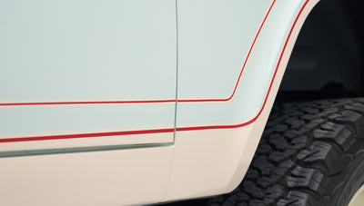 Ranger Stripes on Diamond Blue Ranger Stripe Custom Bronco