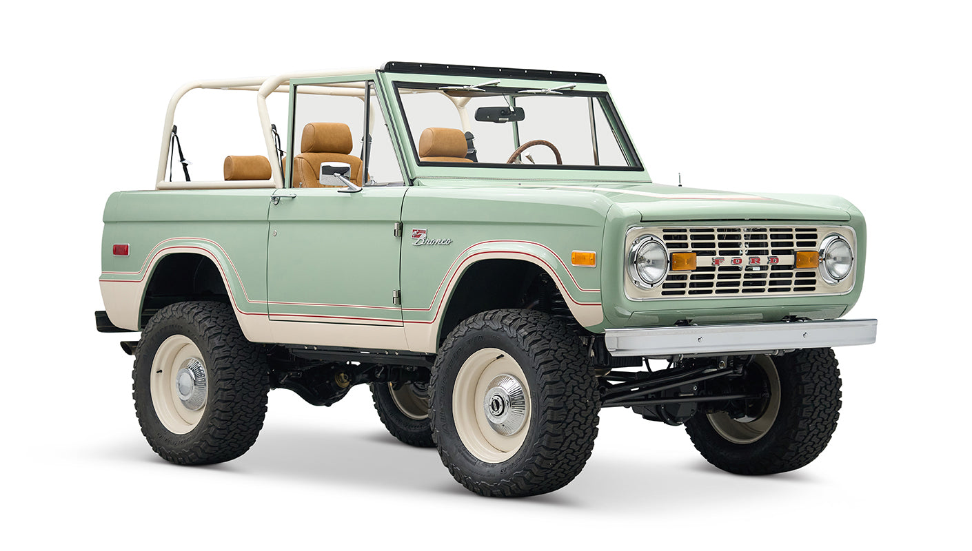 Classic Ford Bronco engine bay