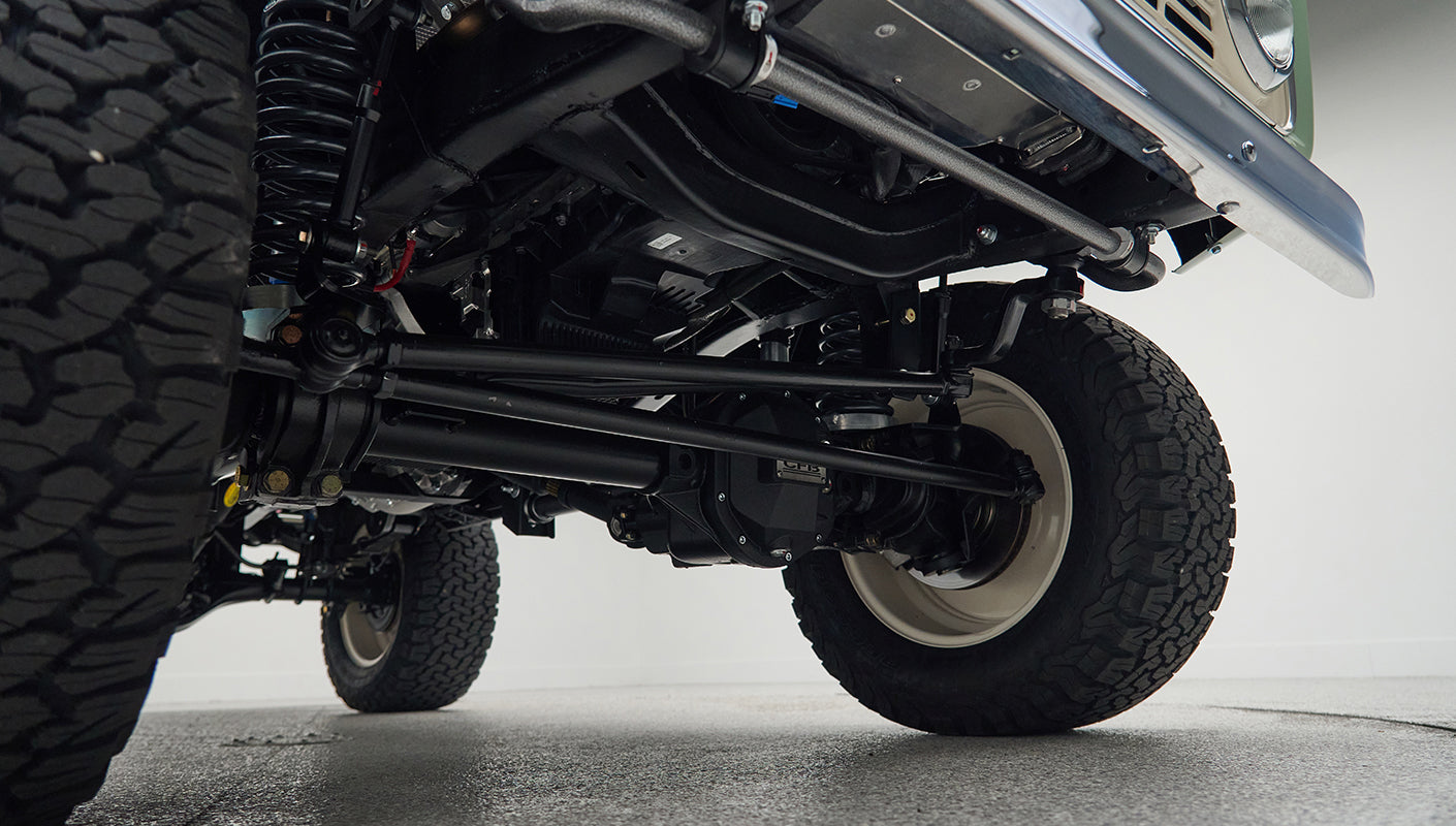 Classic Ford Bronco engine bay