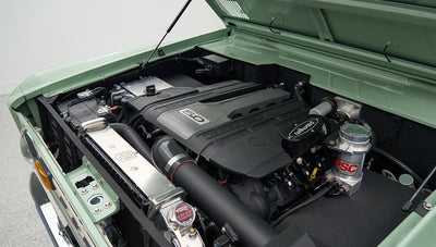 Classic Ford Bronco engine bay