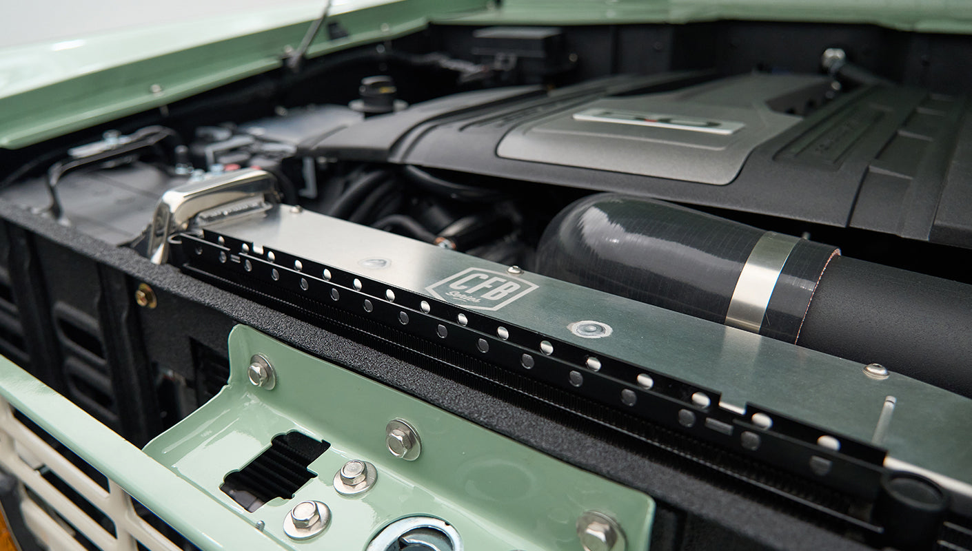 Classic Ford Bronco engine bay