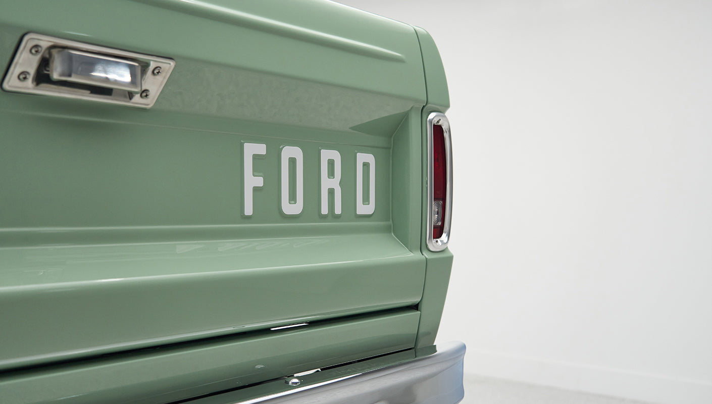 Classic Ford Bronco engine bay