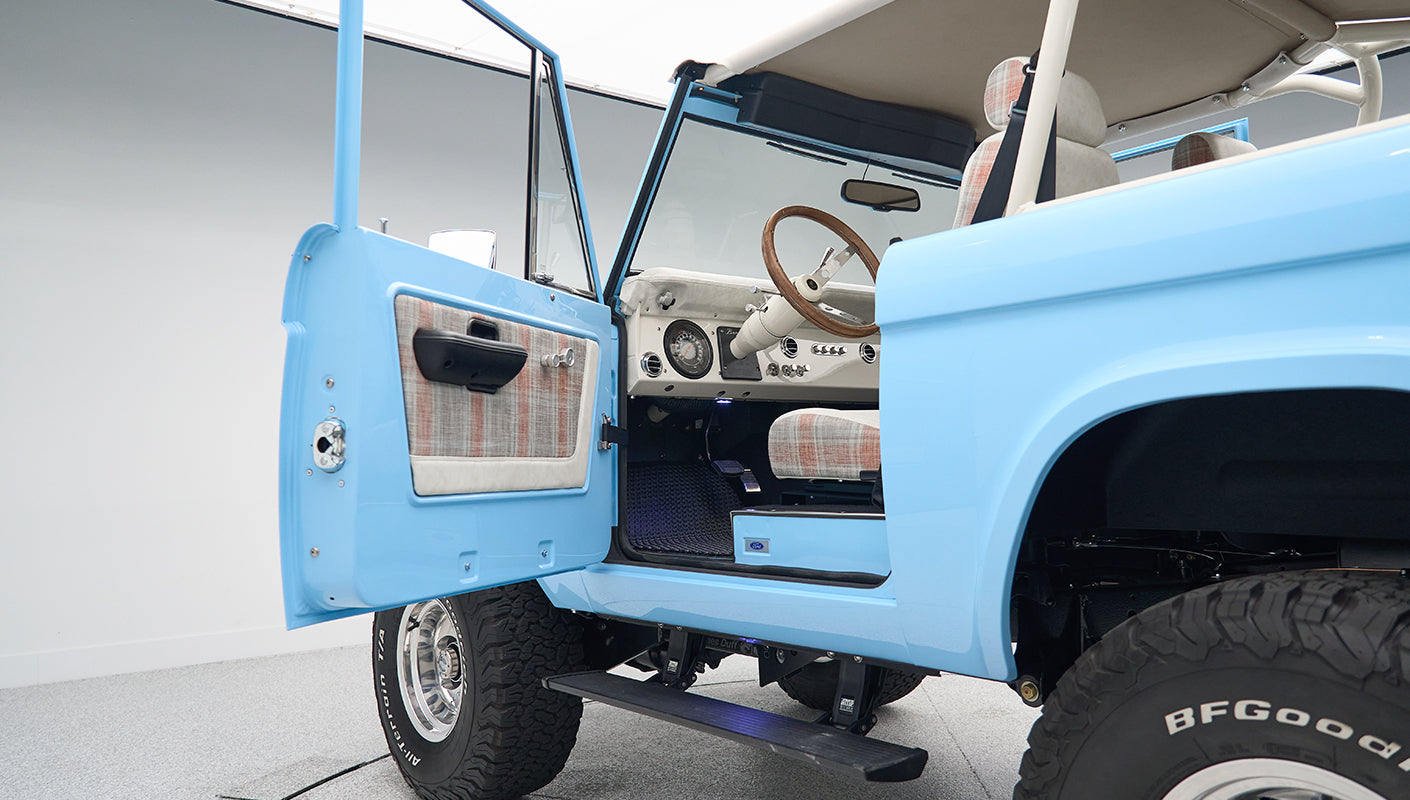 Classic Ford Bronco engine bay
