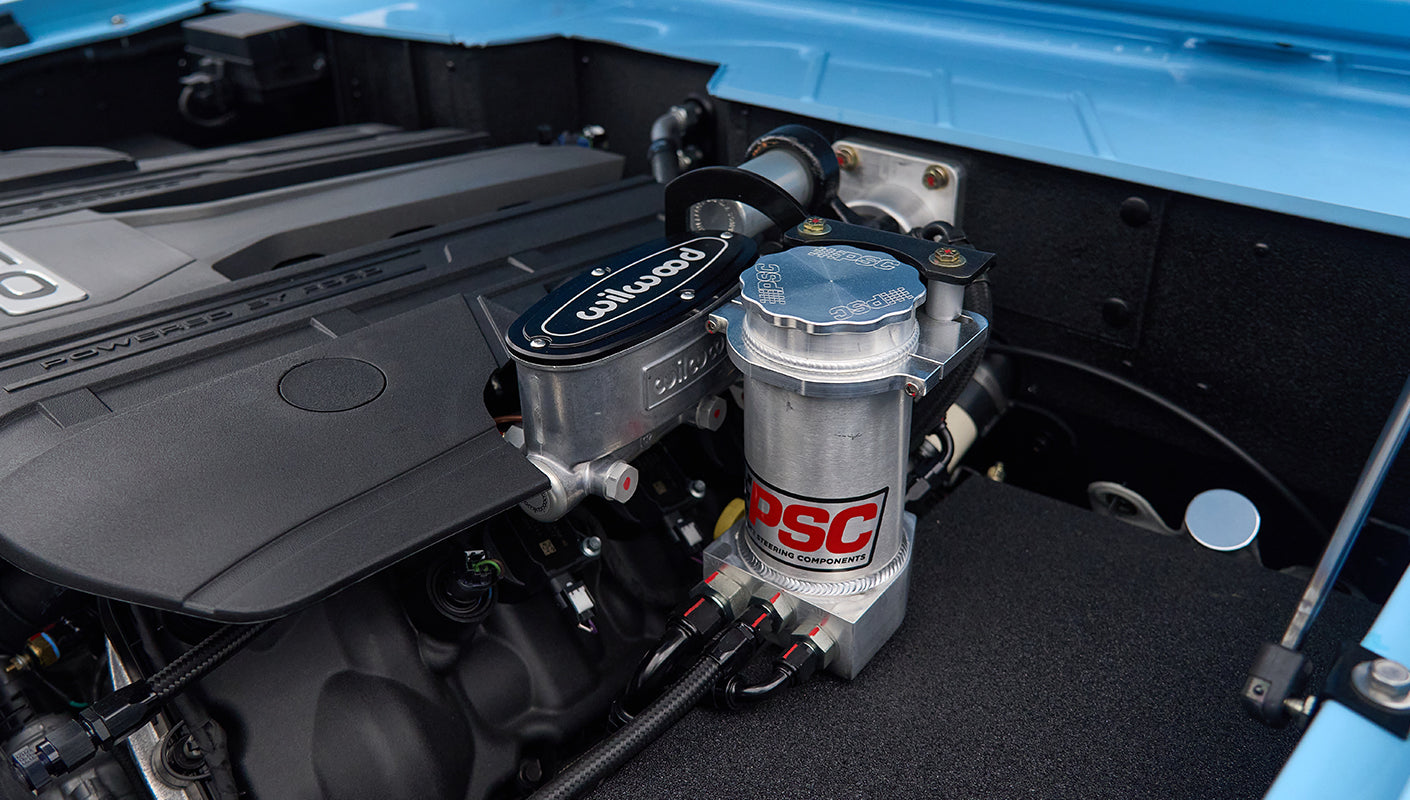Classic Ford Bronco engine bay