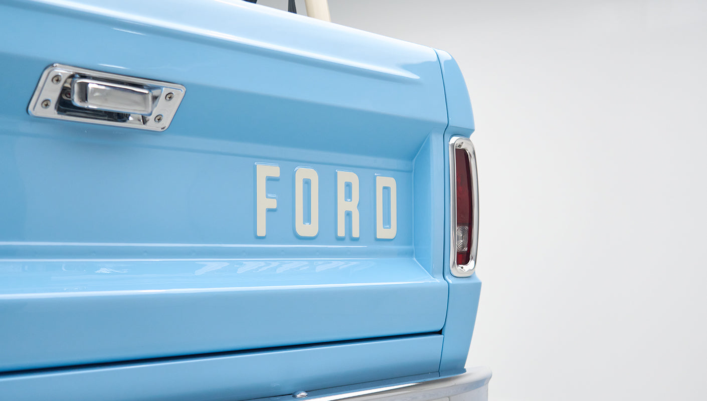 Classic Ford Bronco engine bay