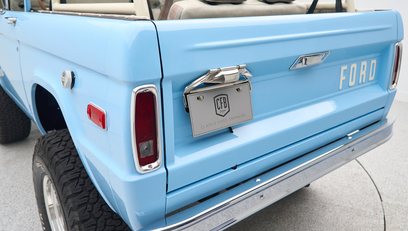 Classic Ford Bronco engine bay