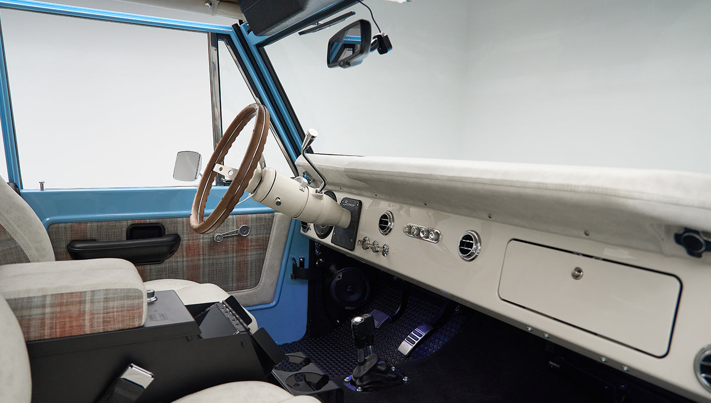 Classic Ford Bronco engine bay