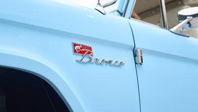 Classic Ford Bronco engine bay