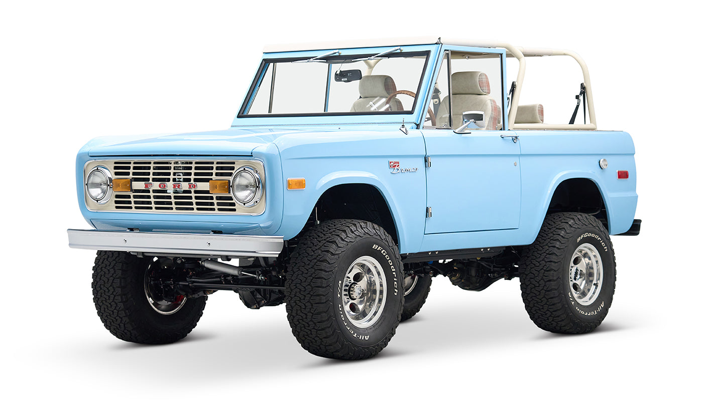 Classic Ford Bronco engine bay