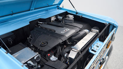 Classic Ford Bronco engine bay