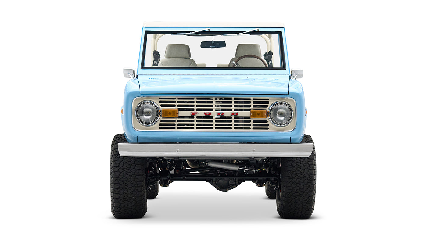 Classic Ford Bronco engine bay