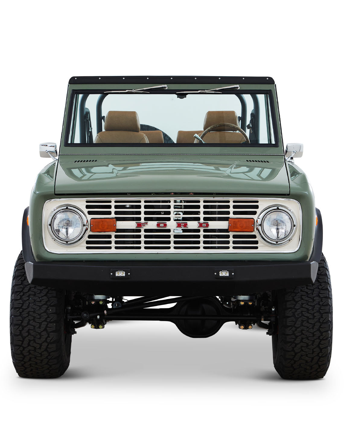 Classic Ford Bronco front view