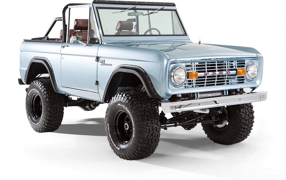 Classic Ford Bronco vehicle cutout