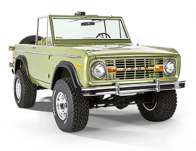 Classic Ford Bronco vehicle cutout