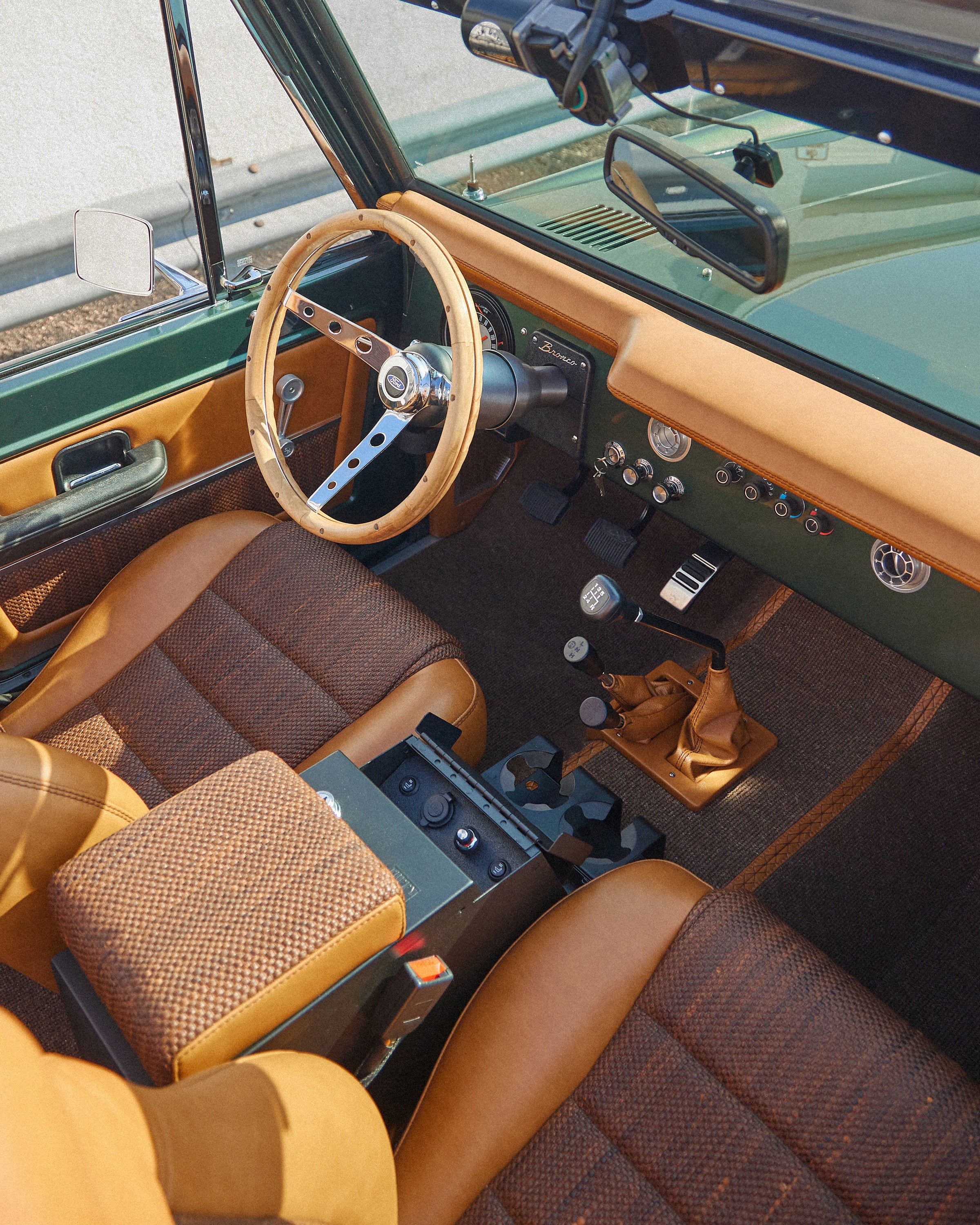 Classic Ford Bronco restoration standard detail