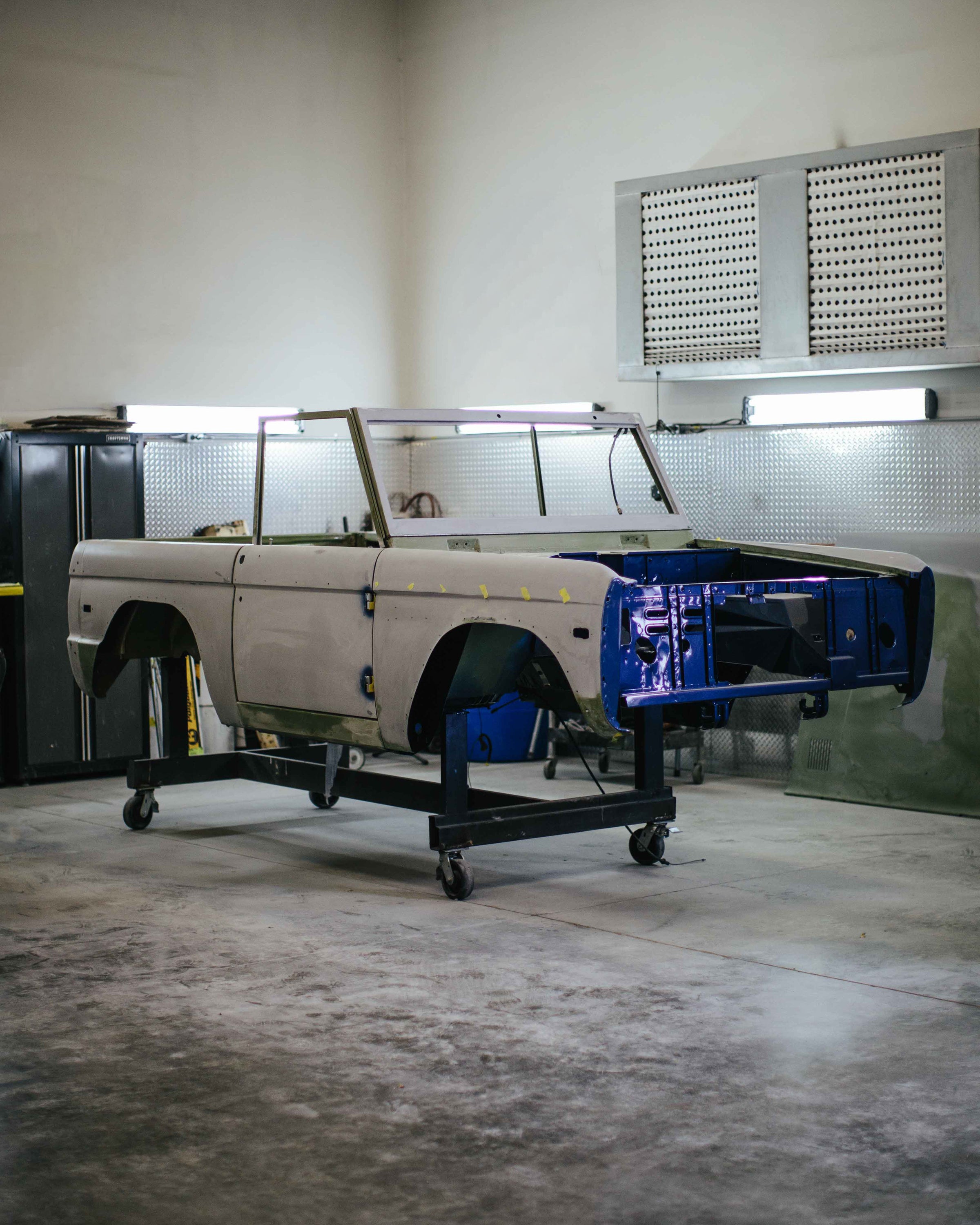 Classic Ford Bronco restoration standard detail