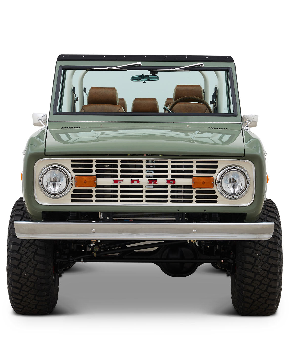 Classic Ford Bronco front view