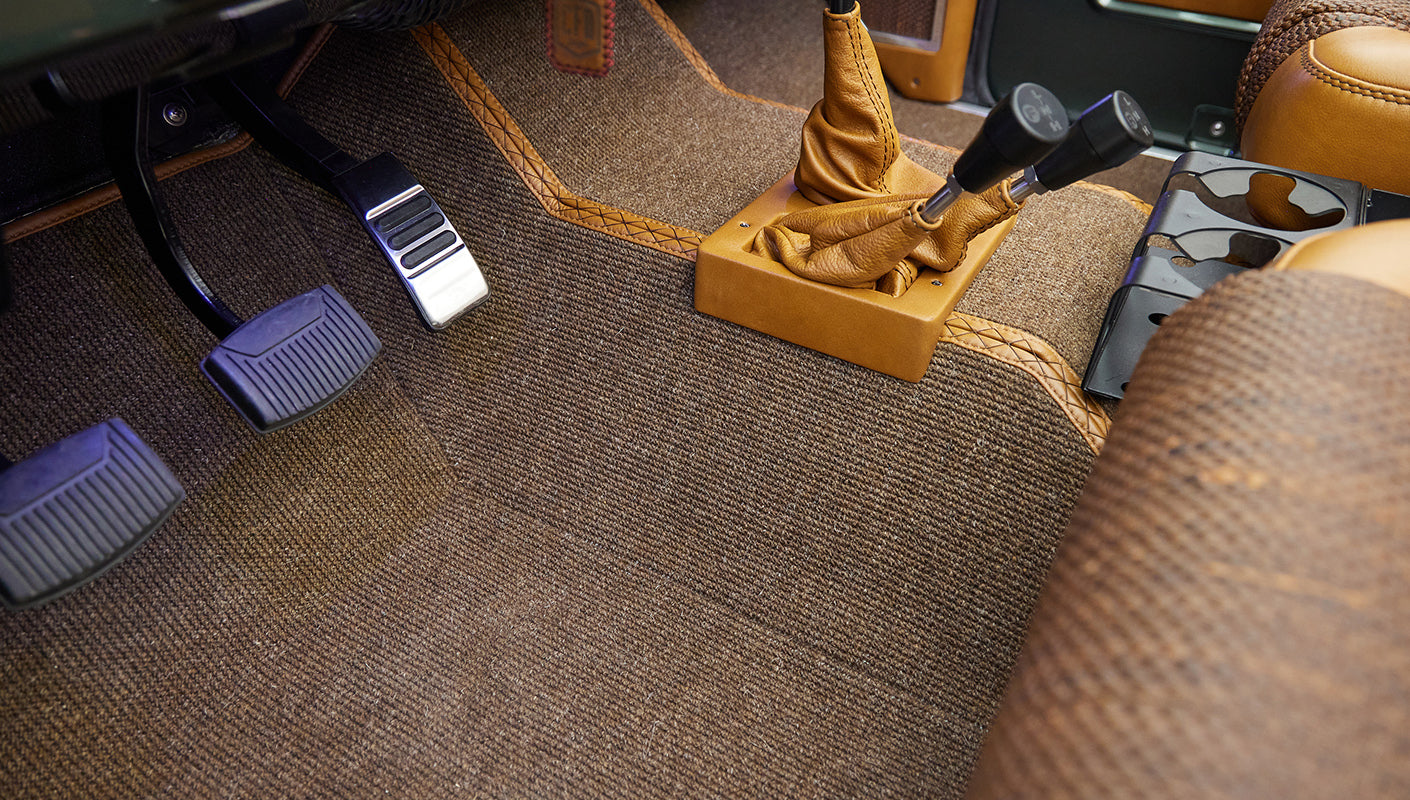 1973 classic ford bronco in highland green custom carpet