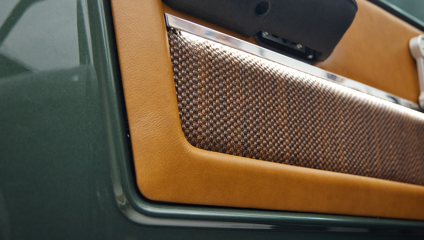 1973 classic ford bronco in highland green door light custom detail